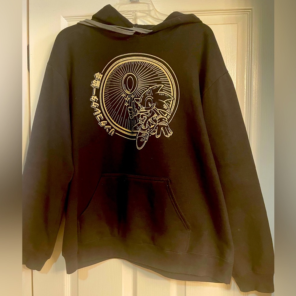 Sonic Gold Crest “Ring Collector” Japanese SEGA Shop Hoodie